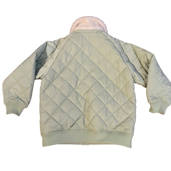 Lovers and Friends X Rachel Evie Quilted Jacket in Sage Green Size Large - Picture 2 of 3